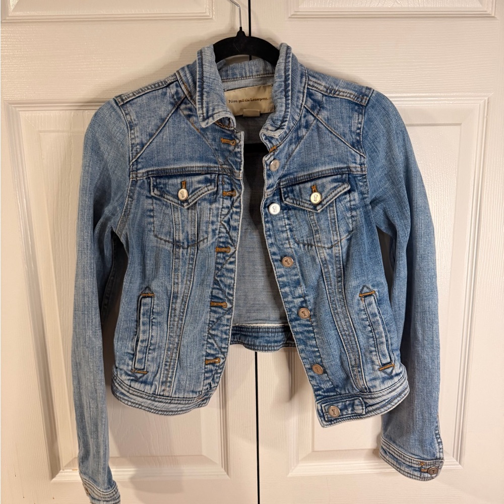 Pilcro and the Letterpress Light Blue Denim Jacket